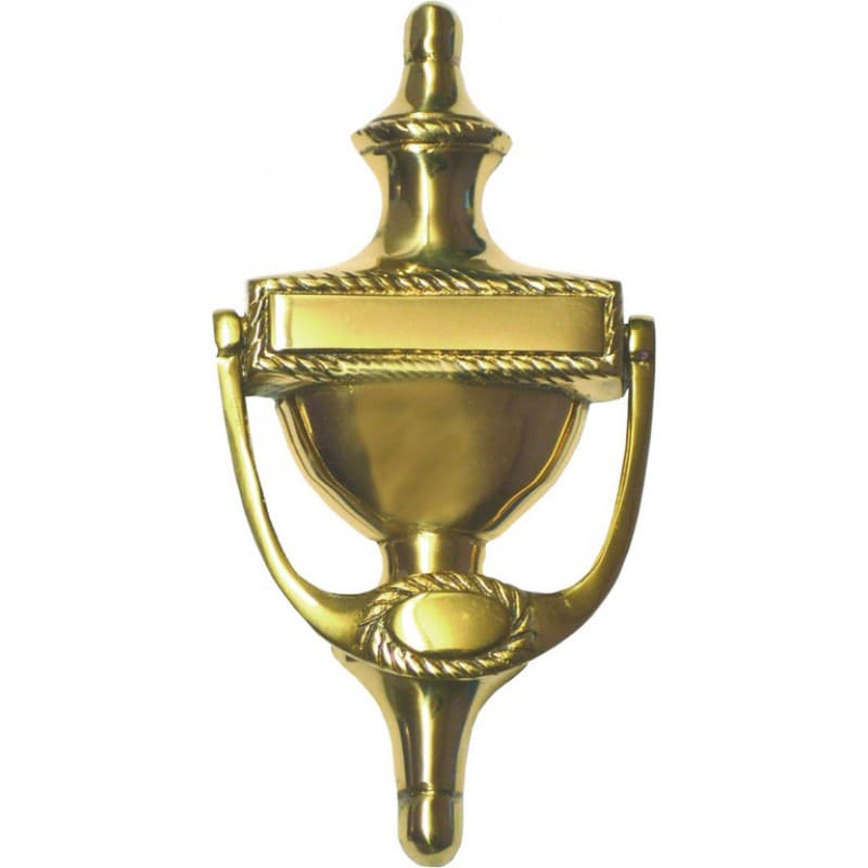 6" Georgian Urn Door Knocker Brass Finish