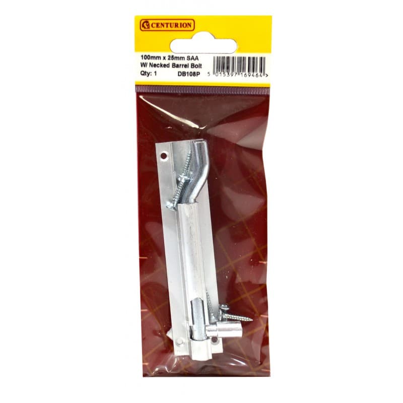 Necked Bolt 1" Wide Aluminium 25mm
