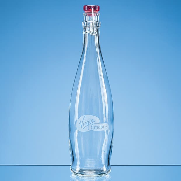 Round Red Cap Swing Top Bottle 1 Litre