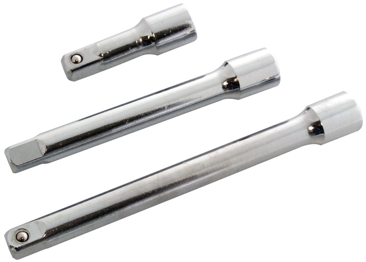 3pc 1/2" Short Extension Bar Set