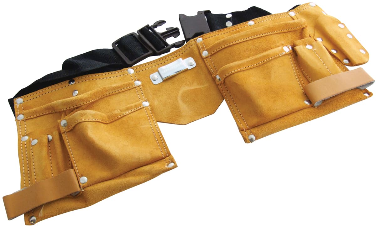11 Pocket Leather Tool Belt
