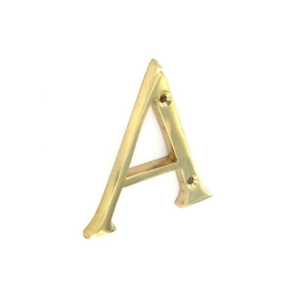 Letter 75mm Brass A