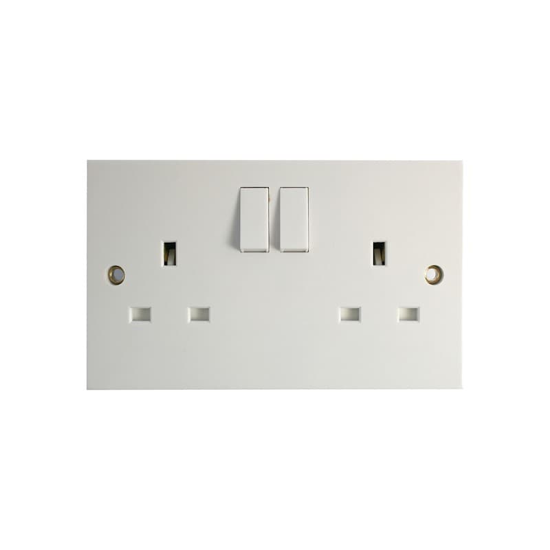Flush Switched Socket 2-Gang