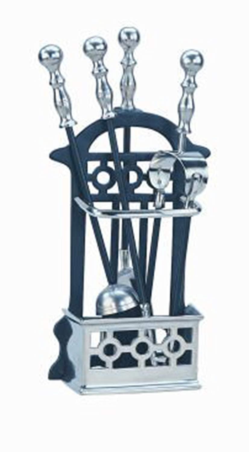 Companion Set Victorian - Black/Pewter