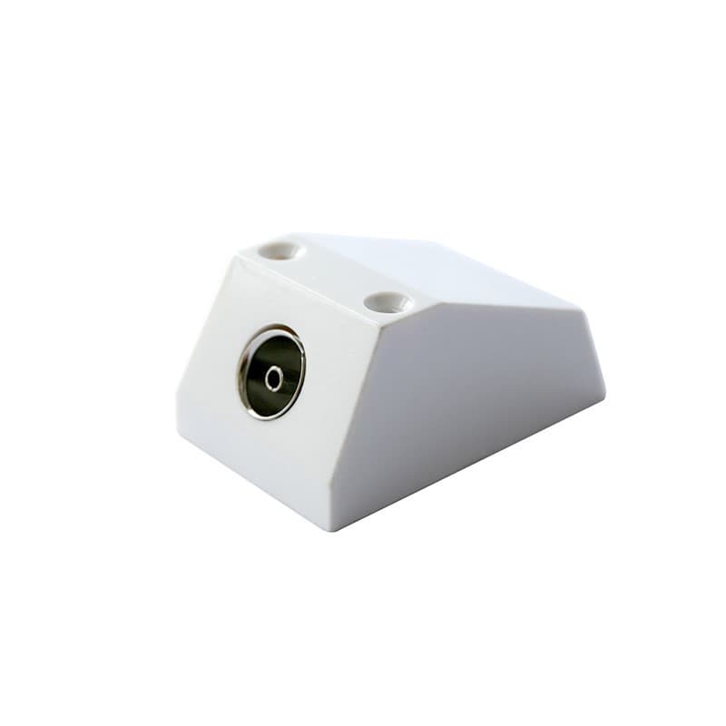Co-Axial Surface Socket White