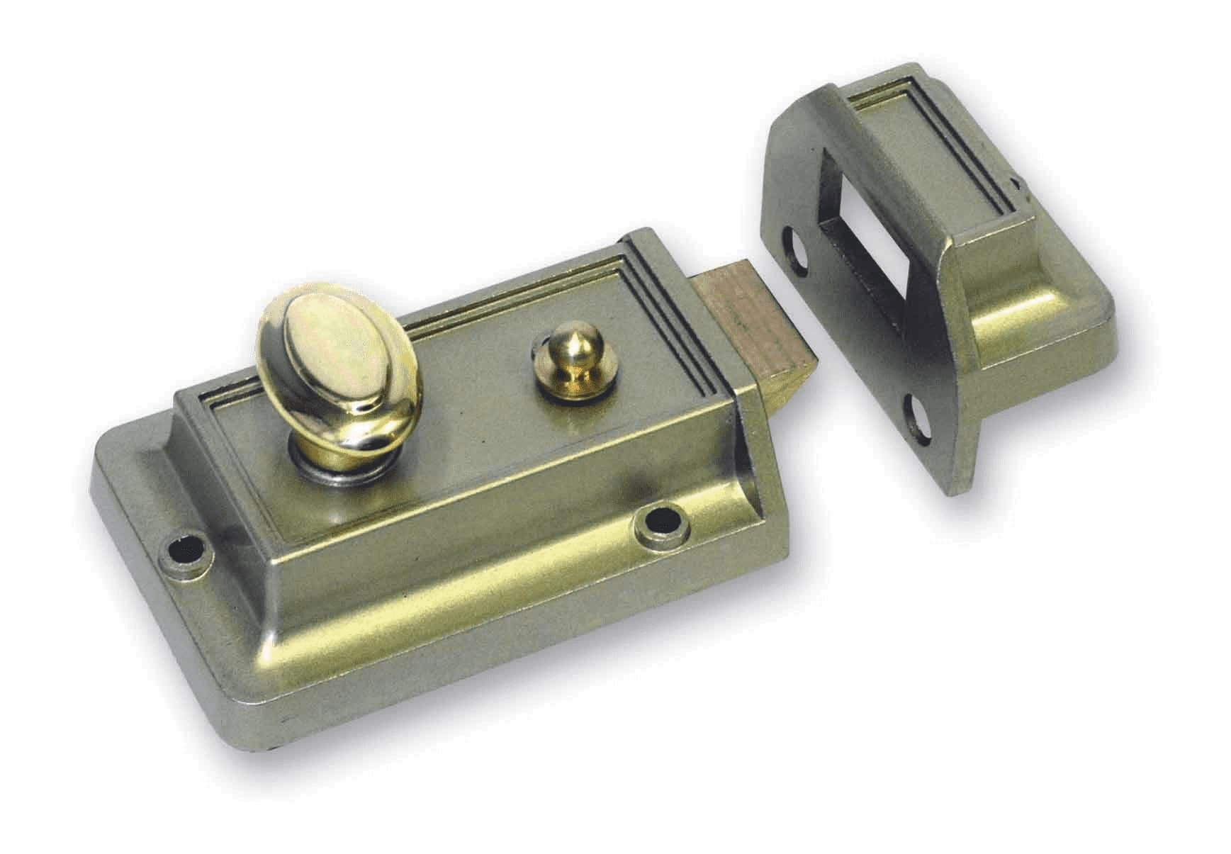 Nightlatch Set Standard Champagne Finish 60mm
