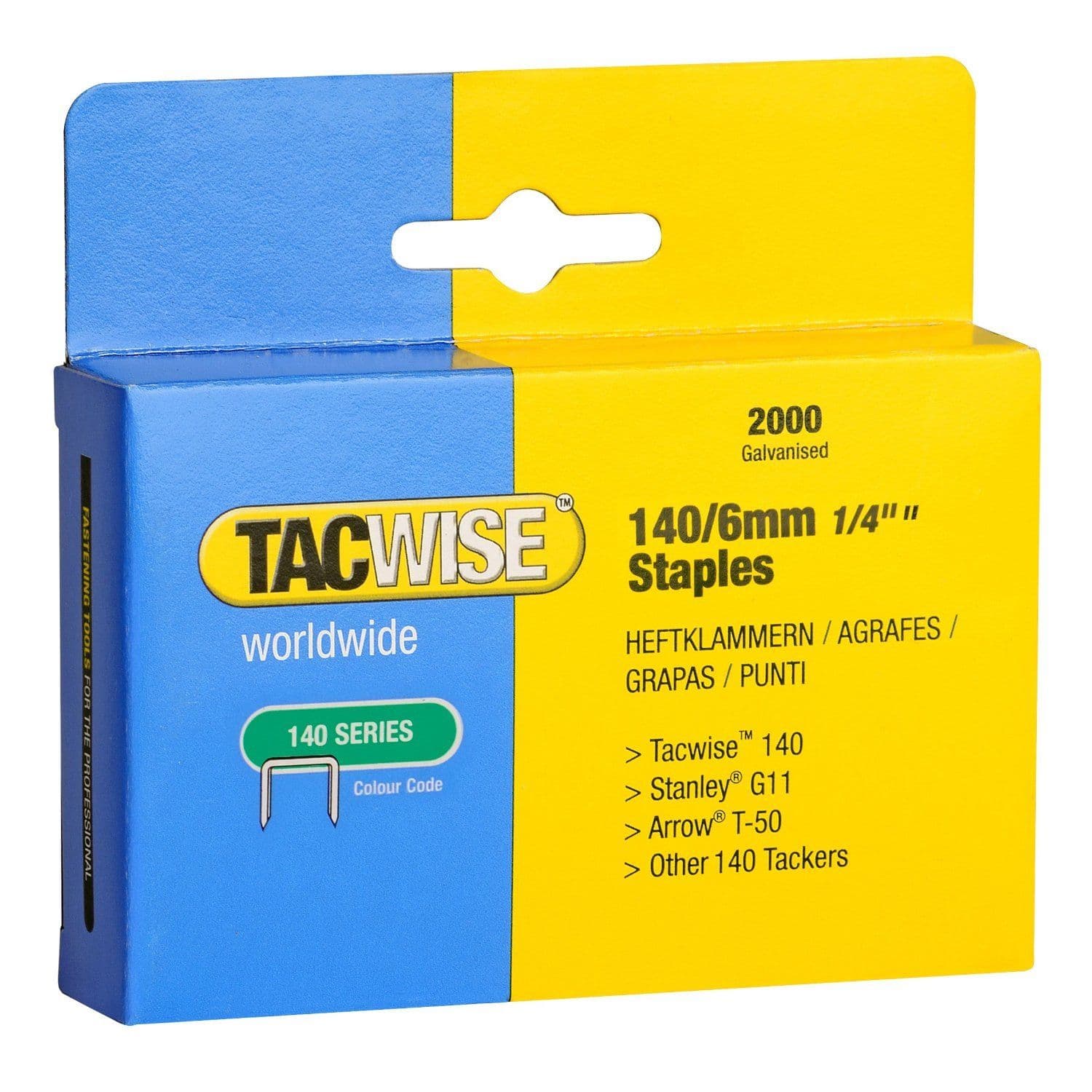 Tacwise 140 Staples for Staple Guns (2000)