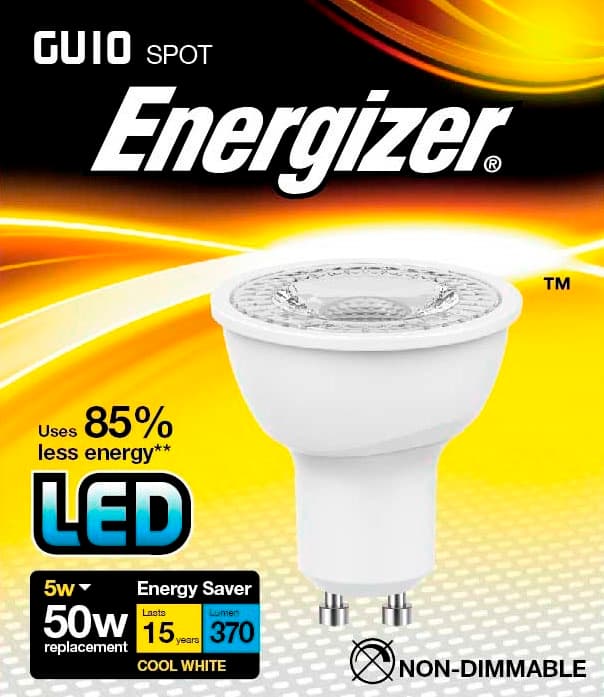 LED GU10 Cool White 370lm 4000k