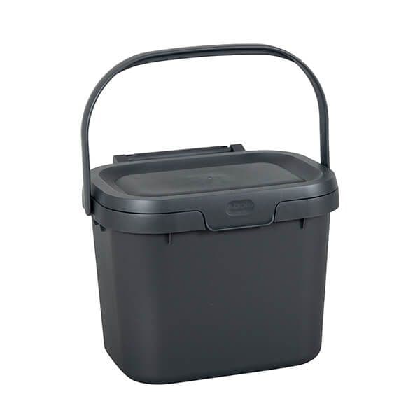 Compost Caddy Bin 4.5 Litre Metallic