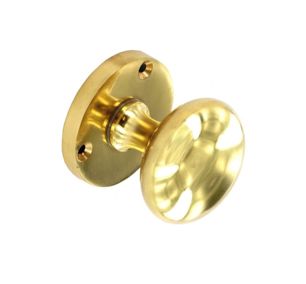 Victorian Mortice Knobs Brass 60mm Pair