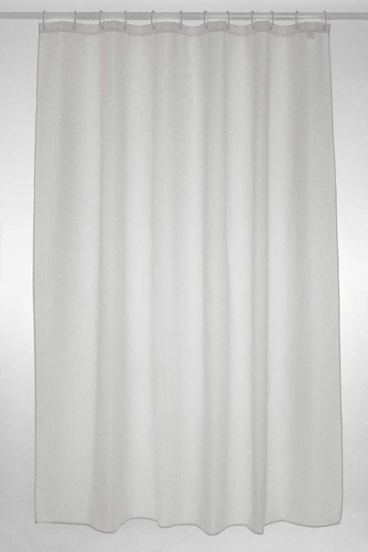 Plain Polyester Shower Curtain 180cm x 180cm