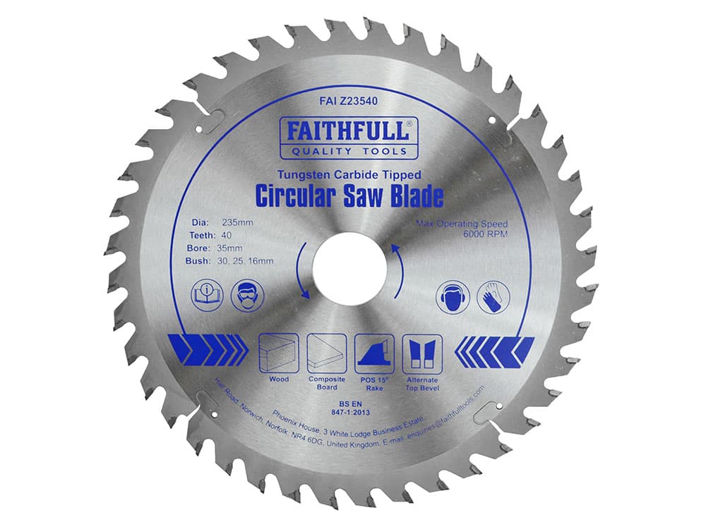 TCT Circular Saw Blade 254mm x 30mm x 40T