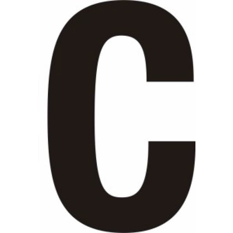 Self Adhesive Vinyl Letters Black 150mm