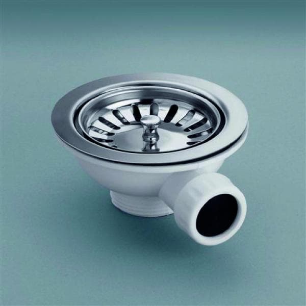 Basket Strainer Sink Plastic Body Stainless Steel Basket