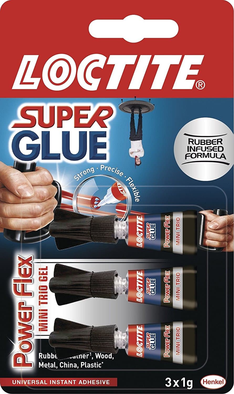Super Glue Power Flex Gel Trio 3 x 1g Tubes