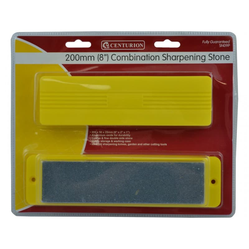 8" Combination Sharpening Stone in Plastic Box