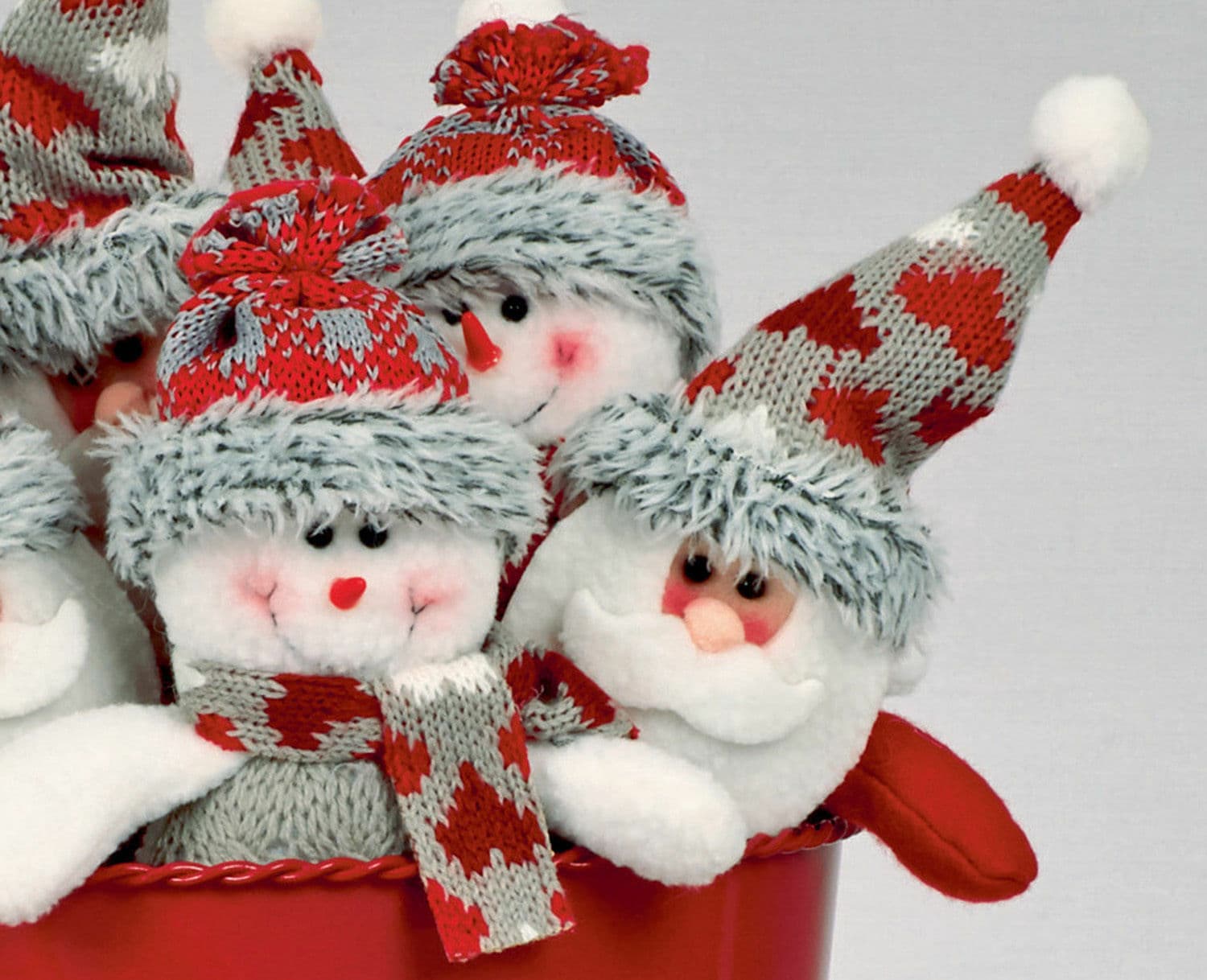 15cm Mini Santa/Snowman