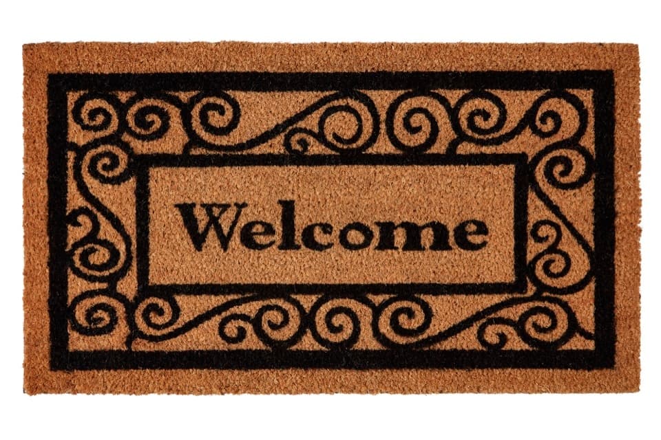 Welcome Grey Coco Doormat 40 x 70cm