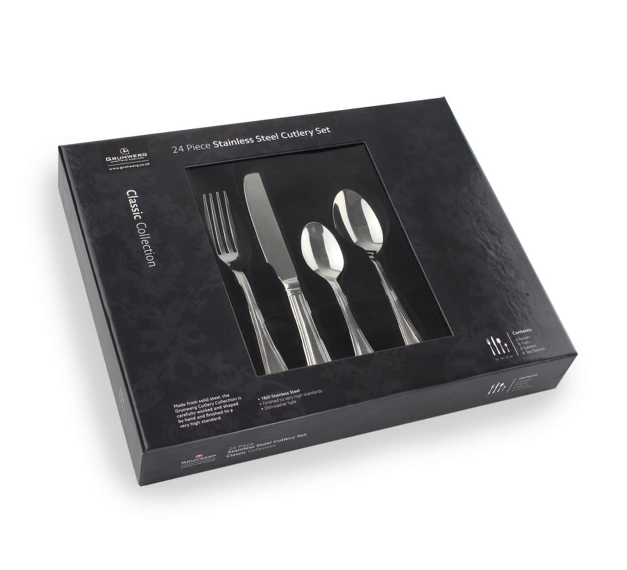 Classic Bead 24-Piece Cutlery Set