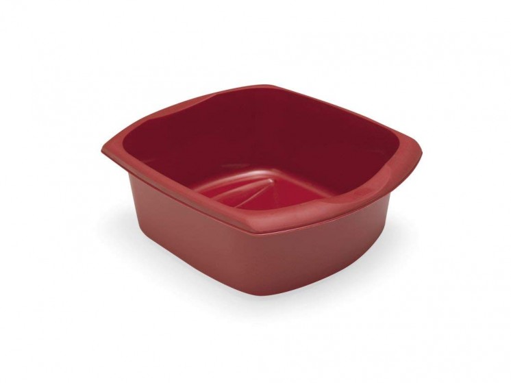 Rectangular Washing Up Bowl Red 9.5 Litre 