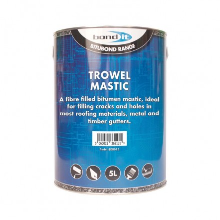 Bondit Trowel Mastic Black 5 Litre