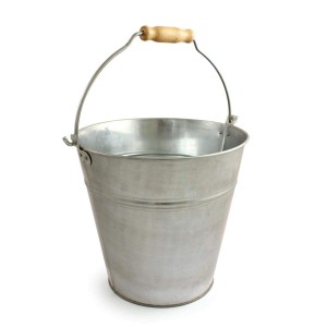 Bentley 12 Litre Galvanised Bucket with Wood Handle