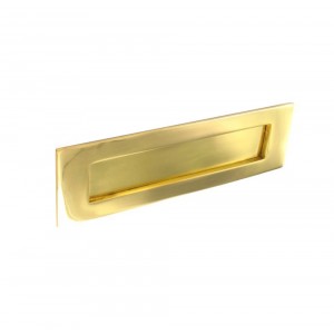 Securit Victorian Letter Plate Brass 250mm