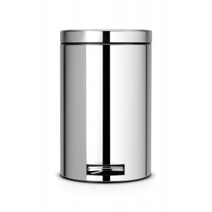 Brabantia Pedal Bin 12 Litre - Brilliant Steel