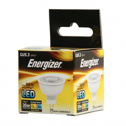 Energizer LED GU5.3 350LM 4.8W Cool White
