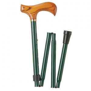 Charles Buyers Folding Stick 4 Sections Green