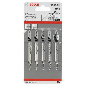 Bosch Jigsaw Blades Clean Wood Pack 5