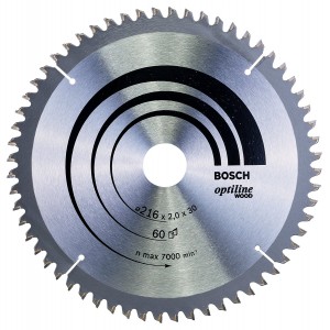 Bosch Optiline Wood Circular Saw Blade 216 x 30 x 2.0mm