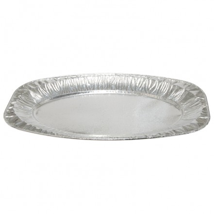 Caroline Silver Foil Platter 17" Pack of 3