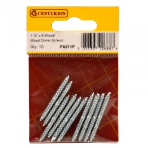 Centurion Dowel Screw 1.1/2" x 8