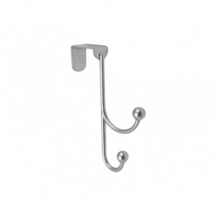 Headbourne 2 Polished Chrome Ball Over the Door Hooks