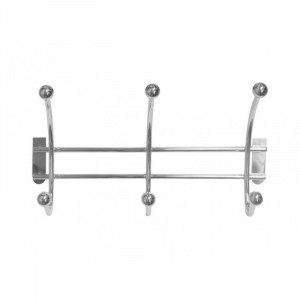 Headbourne 3 Ball Hat & Coat Hooks on Over the Door Contemporary Rail