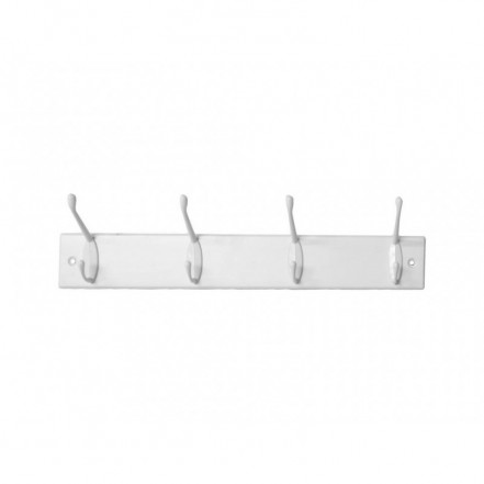 Centurion White Hat & Coat Hooks Board