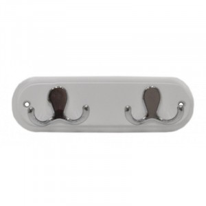 Headbourne Round White Robe Hook Board