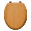 Croydex Toilet Seat Solid Wood - Antique Pine