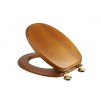 Croydex Toilet Seat Solid Wood - Antique Pine