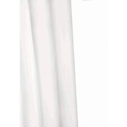 Croydex Shower Curtain PVC Plain White