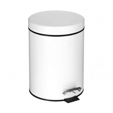 Croydex 5 Litre Pedal Bin - White