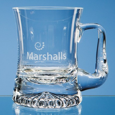 Crystal Galleries 0.255ltr Handmade Curved Star Base Tankard