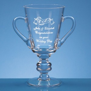 Crystal Galleries 20.5cm Handmade Loving Cup
