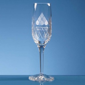 Crystal Galleries 180ml Blenheim Lead Crystal Panel Champagne Flute