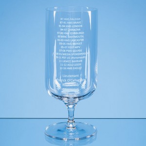Crystal Galleries 0.4L Footed Beer Glass