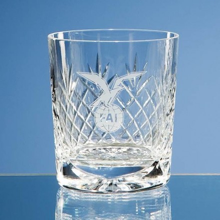 280ml Durham Lead Crystal Panel Whisky Tumbler
