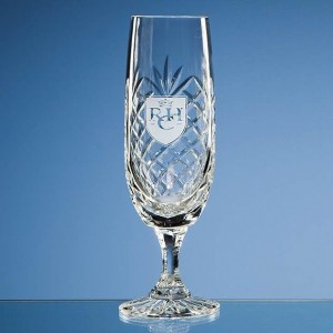 Crystal Galleries 170ml Durham Lead Crystal Panel Champagne Flute