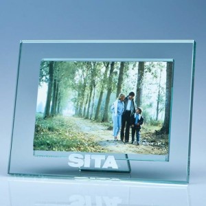 Crystal Galleries Jade Glass Photo Frame for 6" x 4" Photo H