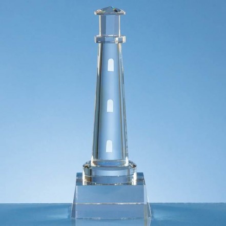 Crystal Galleries 19cm Optical Crystal Lighthouse